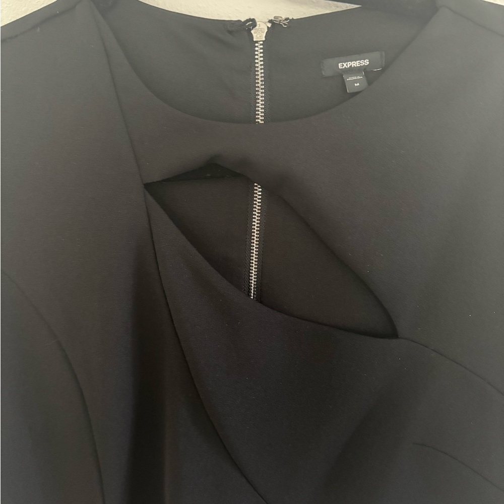 Express Black Cutout Cocktail Dress